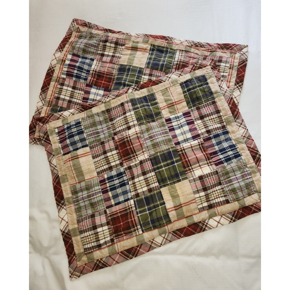 Woolrich Home Plaid Patchwork Quilted Standard Shams Set Of 2